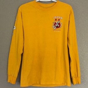 RIOT SOCIETY YELLOW GRAPHIC LONG SLEEVE